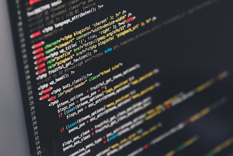 Developer working on a modern website interface